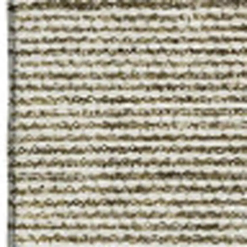 Coffee And Ivory Abstract Washable Area Rug With UV Protection Photo 3