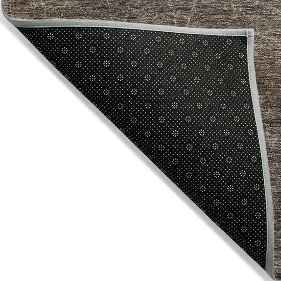 Coffee And Ivory Geometric Washable Indoor Outdoor Area Rug Photo 4