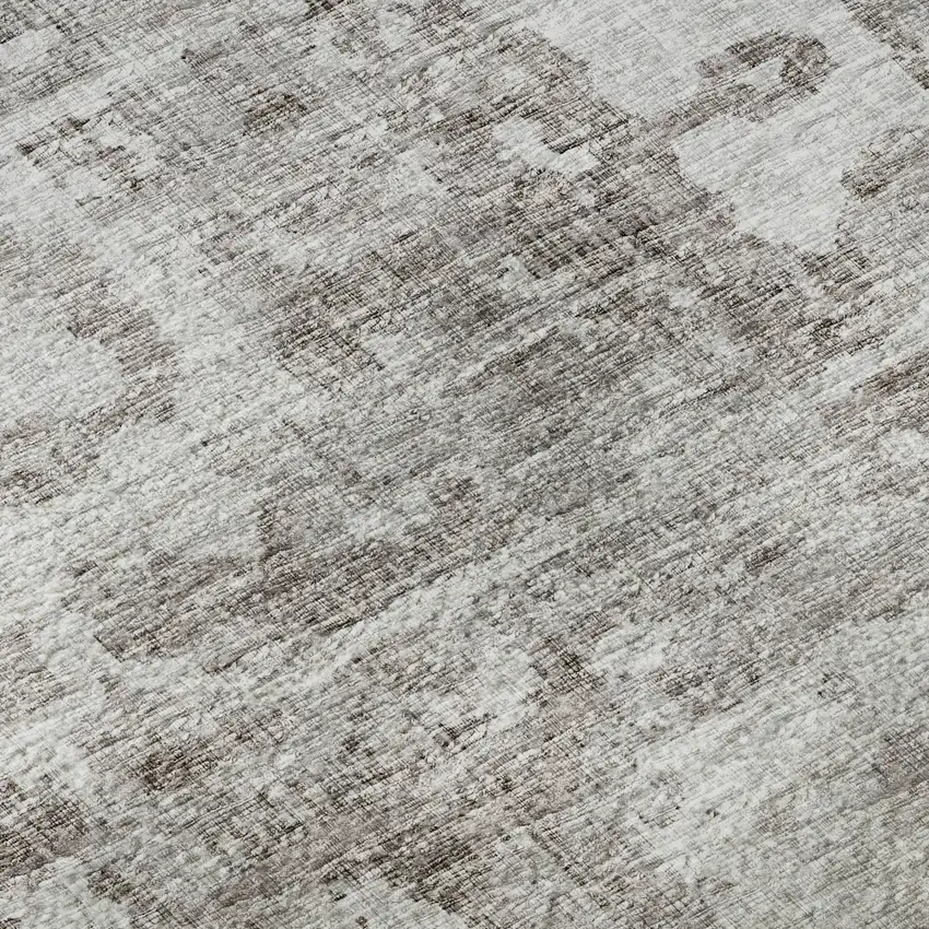 Coffee And Ivory Tribal Washable Indoor Outdoor Area Rug Photo 8