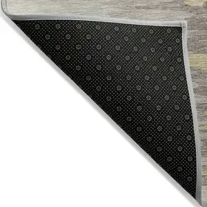 Photo of Coffee Beige And Tan Abstract Washable Indoor Outdoor Area Rug