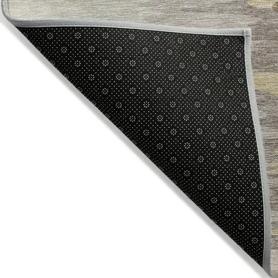Coffee Beige And Tan Abstract Washable Indoor Outdoor Area Rug Photo 3