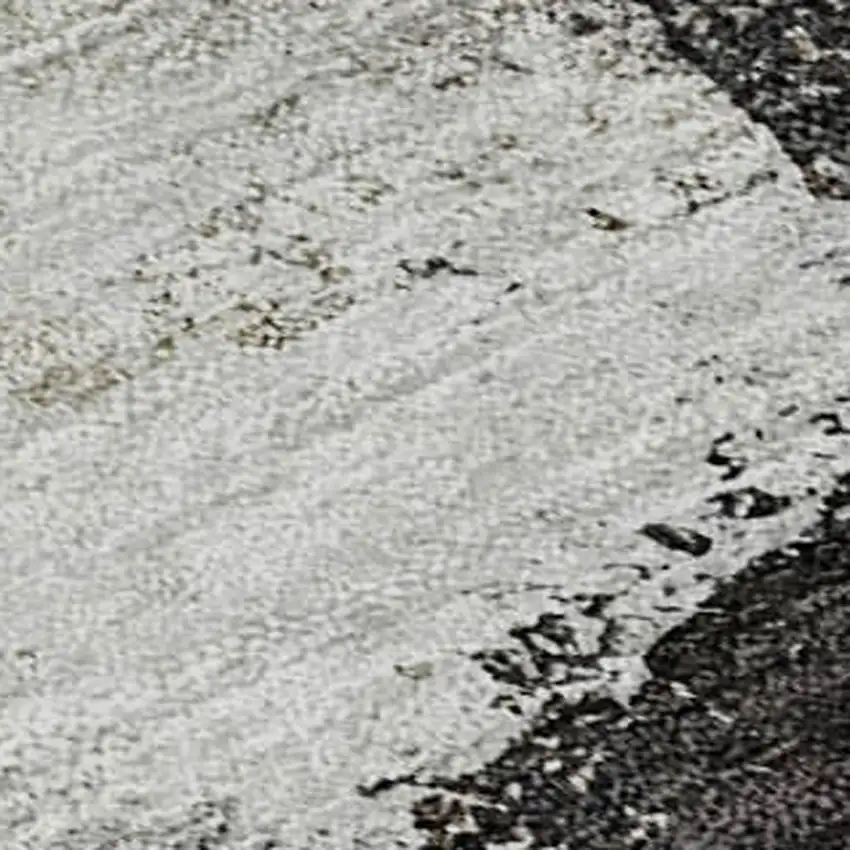 Coffee Charcoal And Ivory Abstract Washable Area Rug With UV Protection Photo 2