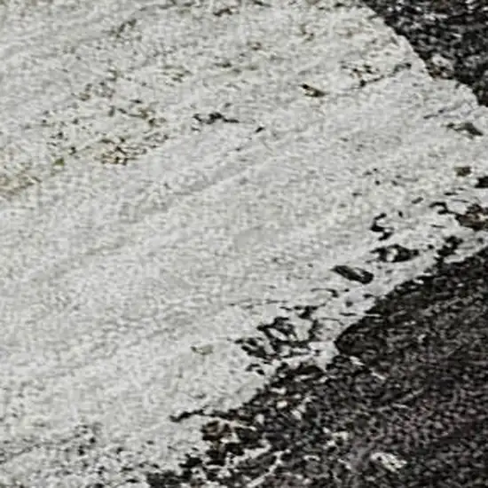 Coffee Charcoal And Ivory Abstract Washable Area Rug With UV Protection Photo 2