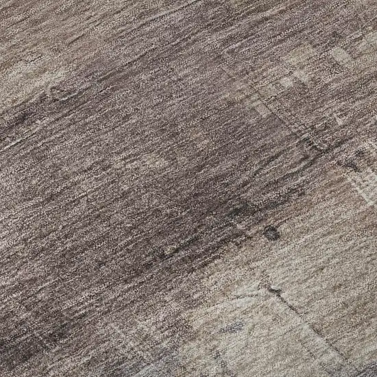 Coffee Green And Blue Abstract Washable Area Rug With UV Protection Photo 7