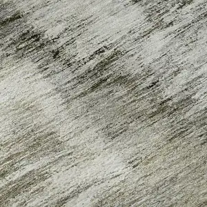 Photo of Coffee Ivory And Gray Abstract Washable Area Rug With UV Protection