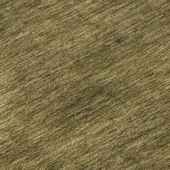 Coffee Ivory And Gray Striped Washable Area Rug With UV Protection Photo 8