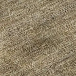 Photo of Coffee Ivory And Taupe Striped Washable Area Rug With UV Protection