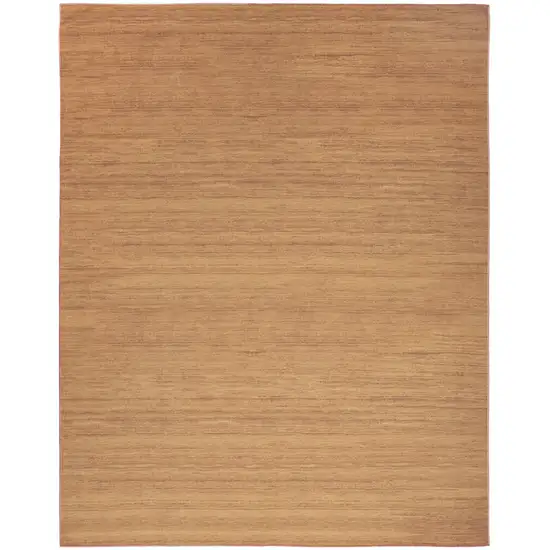 Copper Abstract Washable Area Rug Photo 1