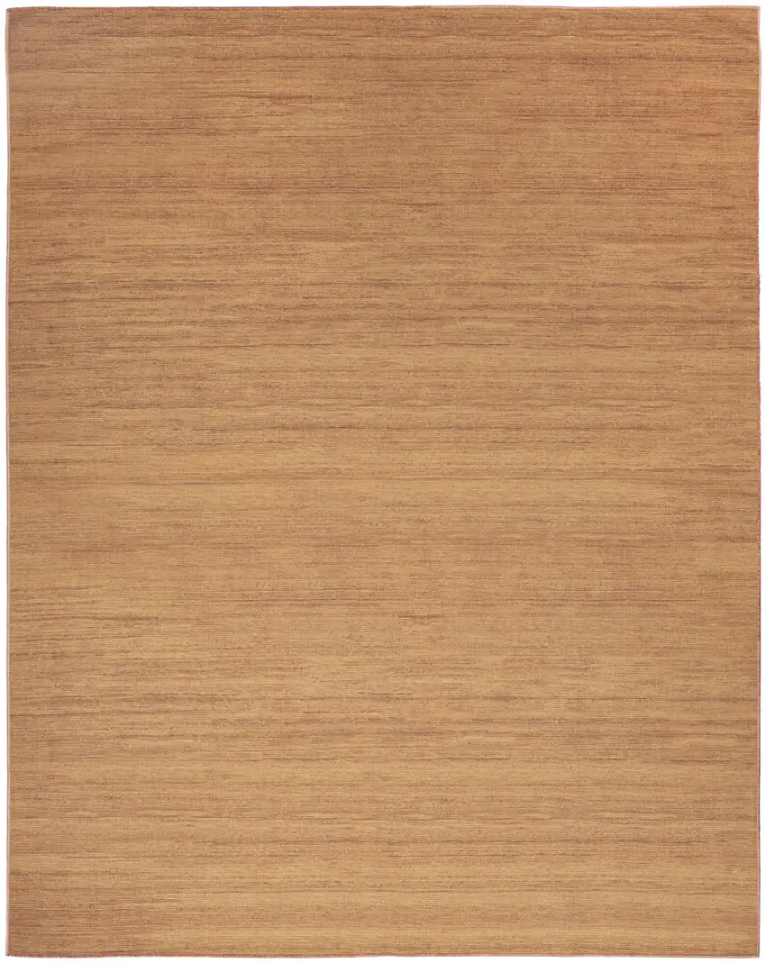 Copper Abstract Washable Area Rug Photo 6