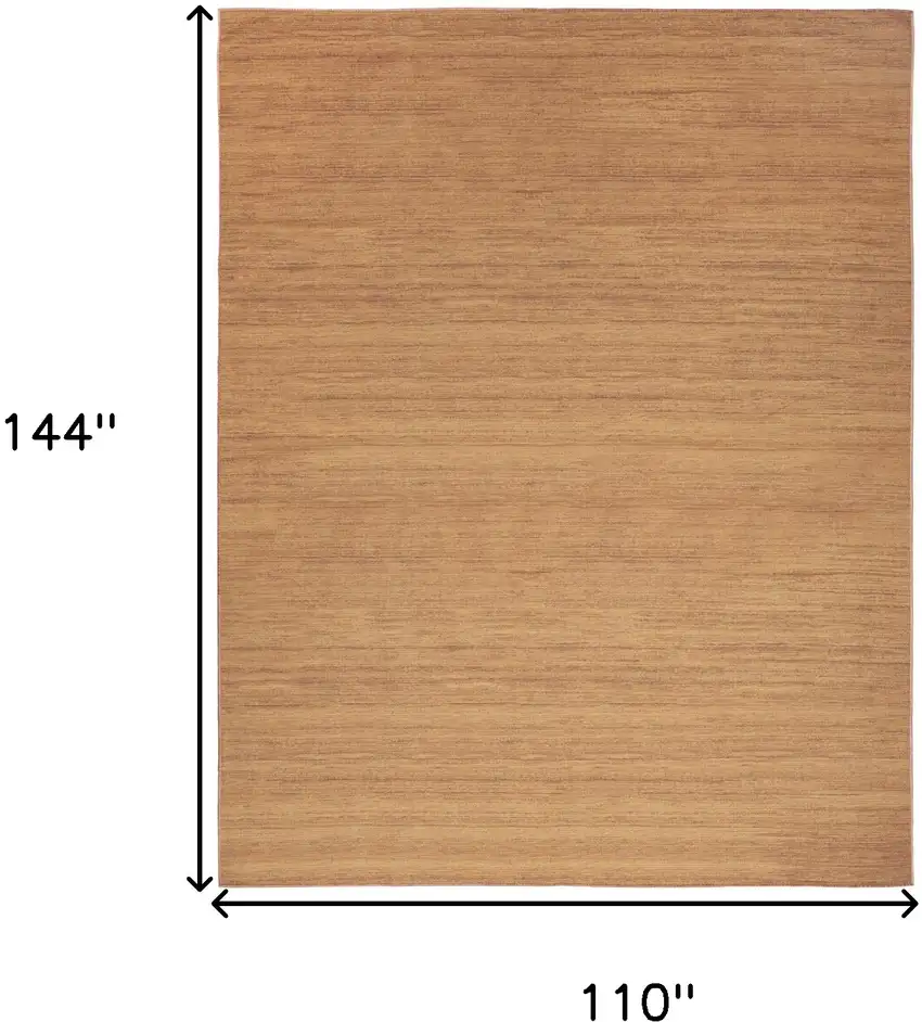 Copper Abstract Washable Area Rug Photo 3