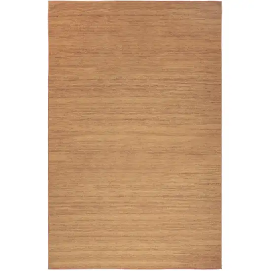 Copper Abstract Washable Area Rug Photo 1