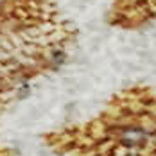 Copper And Beige Abstract Washable Area Rug With UV Protection Photo 2