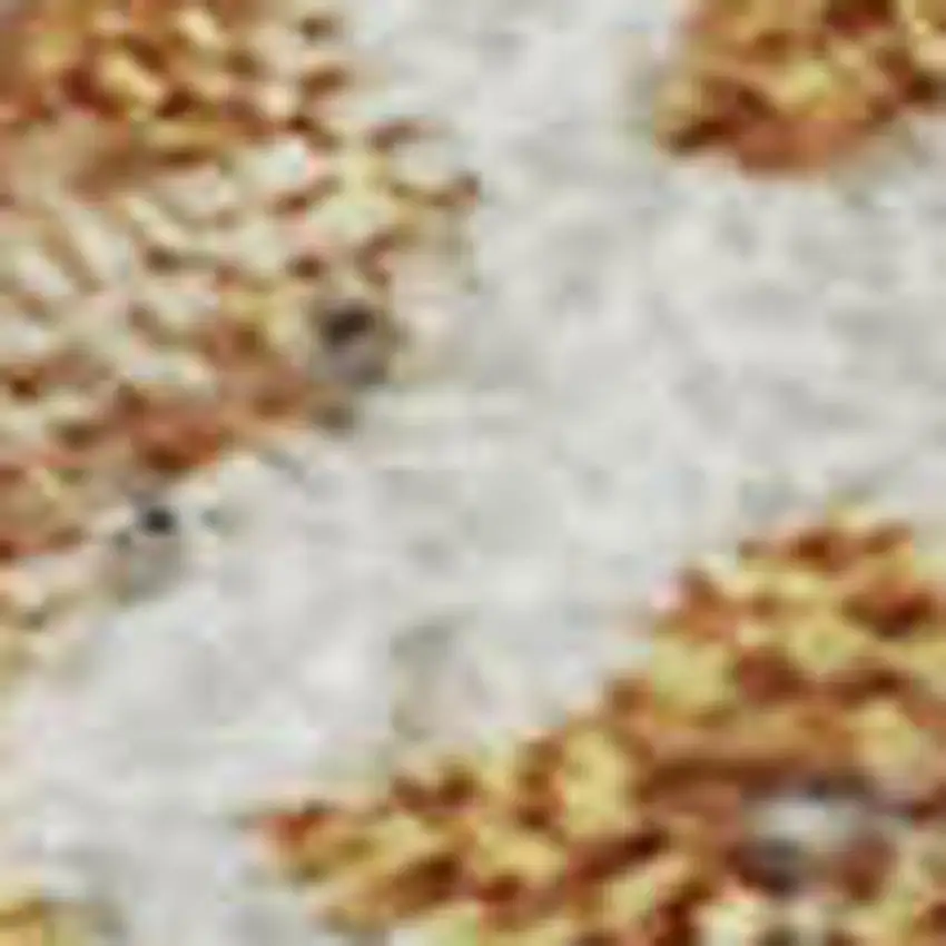 Copper And Beige Abstract Washable Area Rug With UV Protection Photo 2