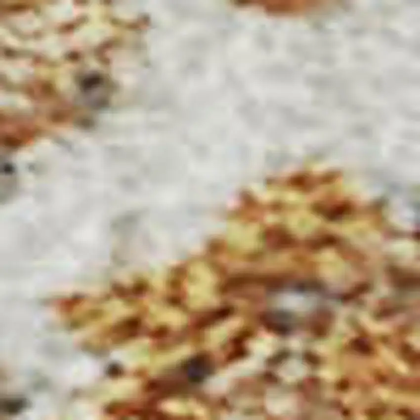 Copper And Beige Abstract Washable Area Rug With UV Protection Photo 2