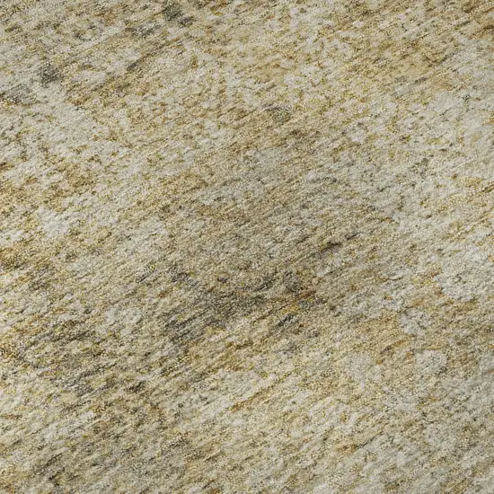 Copper And Beige Abstract Washable Area Rug With UV Protection Photo 5