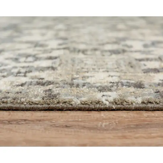 Copper And Beige New Zealand Lambs Wool Damask Hand Carved Handmade Area Rug Photo 6