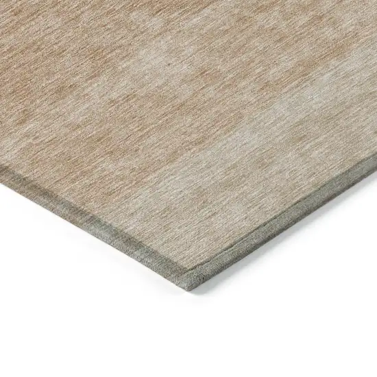 Copper And Beige Ombre Washable Indoor Outdoor Area Rug Photo 4