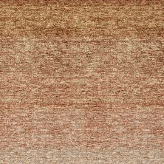 Copper And Beige Ombre Washable Indoor Outdoor Area Rug Photo 5