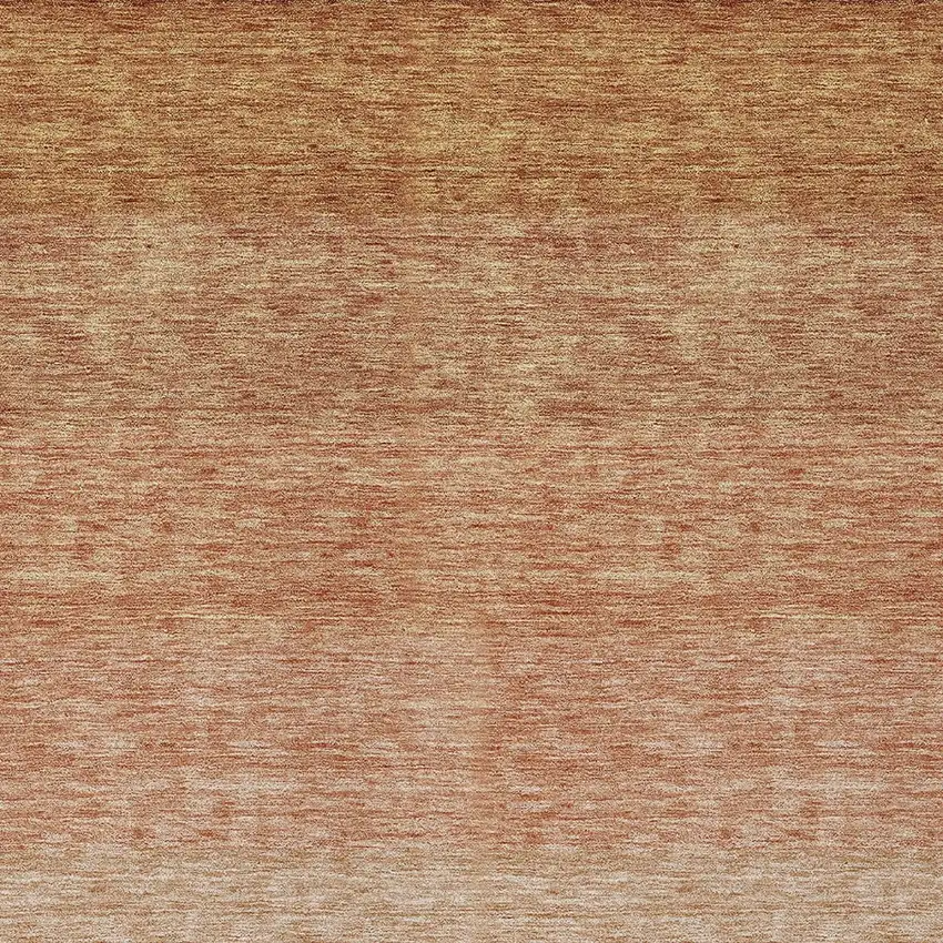 Copper And Beige Ombre Washable Indoor Outdoor Area Rug Photo 5