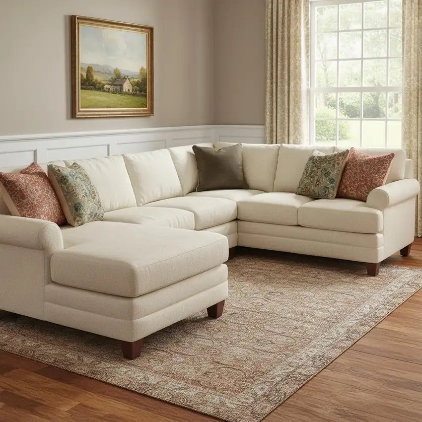 Copper And Beige Oriental Washable Area Rug With UV Protection Photo 2