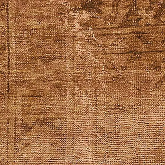 Copper And Brown Oriental Washable Area Rug With UV Protection Photo 3