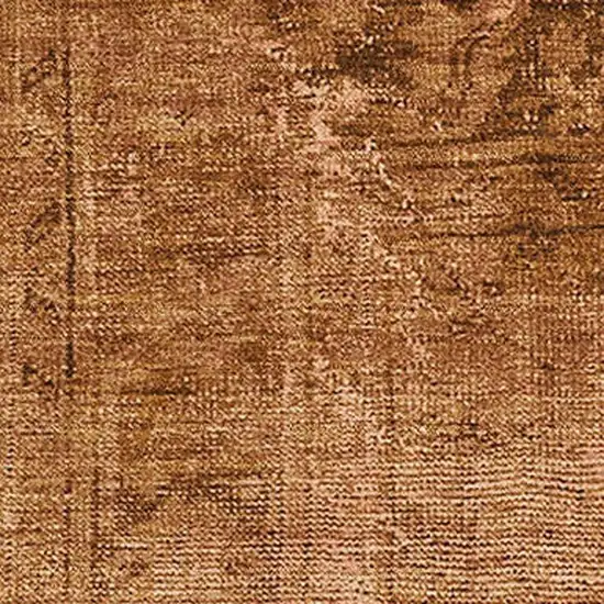 Copper And Brown Oriental Washable Area Rug With UV Protection Photo 8