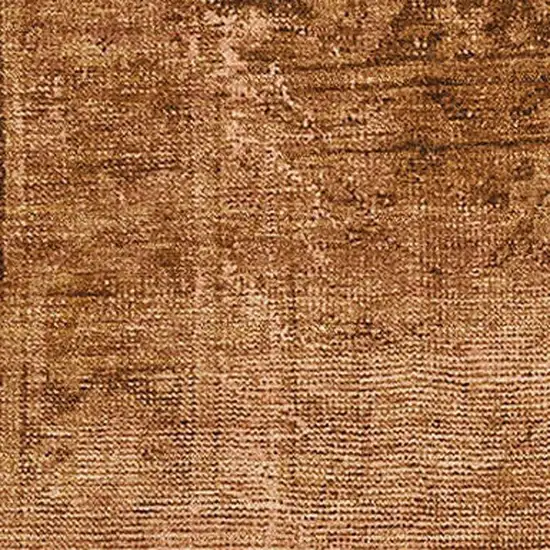 Copper And Brown Oriental Washable Area Rug With UV Protection Photo 4