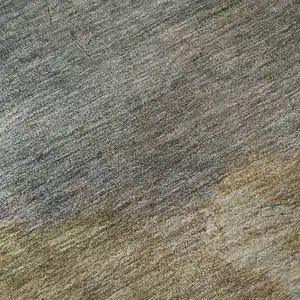 Photo of Copper And Gray Abstract Washable Area Rug With UV Protection