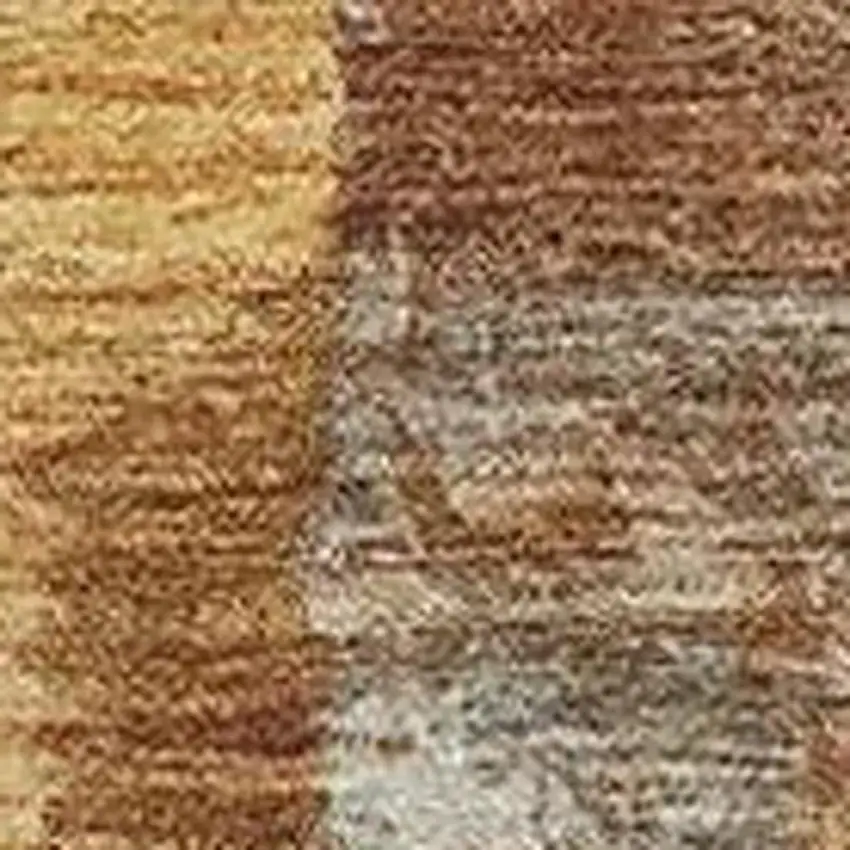 Copper And Ivory Abstract Washable Indoor Outdoor Area Rug Photo 3