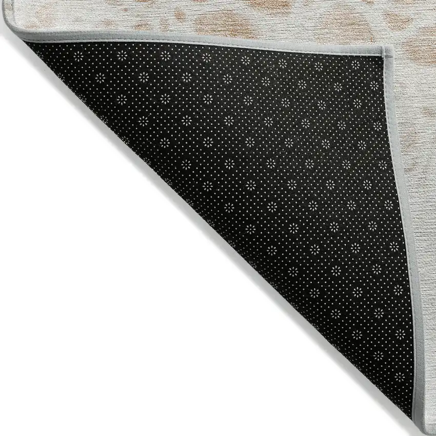 Copper And Ivory Nautical Washable Indoor Outdoor Area Rug Photo 4