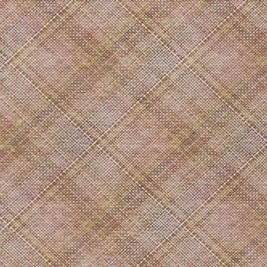 Copper And Orange Plaid Washable Indoor Outdoor Area Rug Photo 4