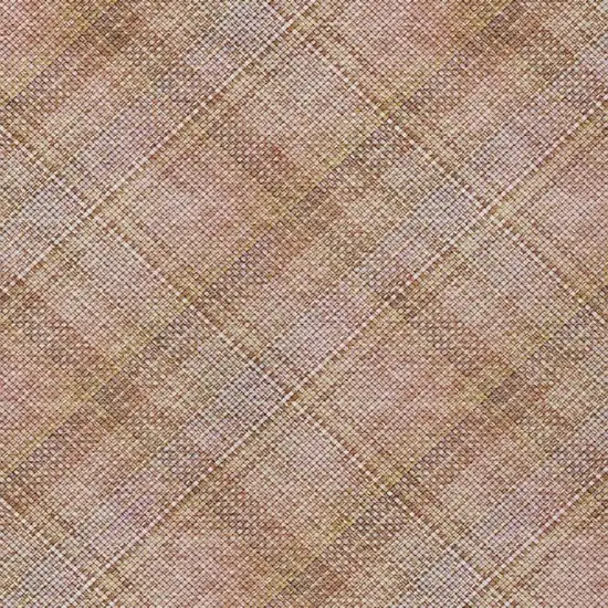 Copper And Orange Plaid Washable Indoor Outdoor Area Rug Photo 2