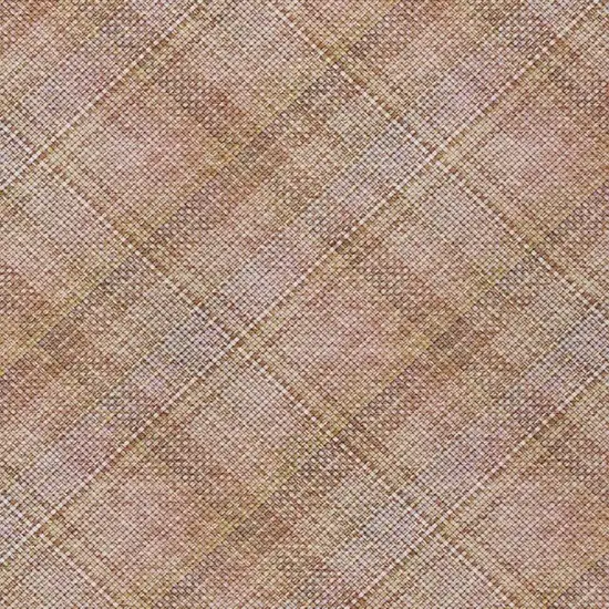 Copper And Orange Plaid Washable Indoor Outdoor Area Rug Photo 5