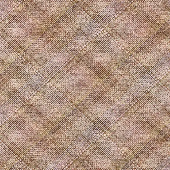 Copper And Orange Plaid Washable Indoor Outdoor Area Rug Photo 6