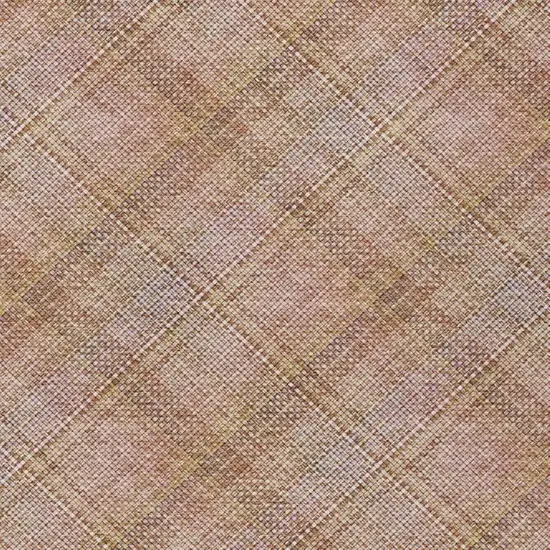 Copper And Orange Plaid Washable Indoor Outdoor Area Rug Photo 7
