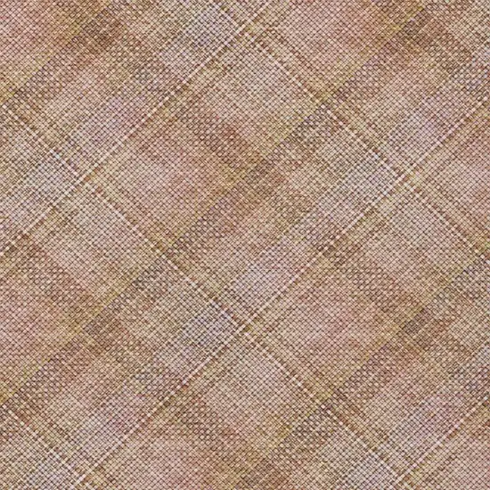 Copper And Orange Plaid Washable Indoor Outdoor Area Rug Photo 8