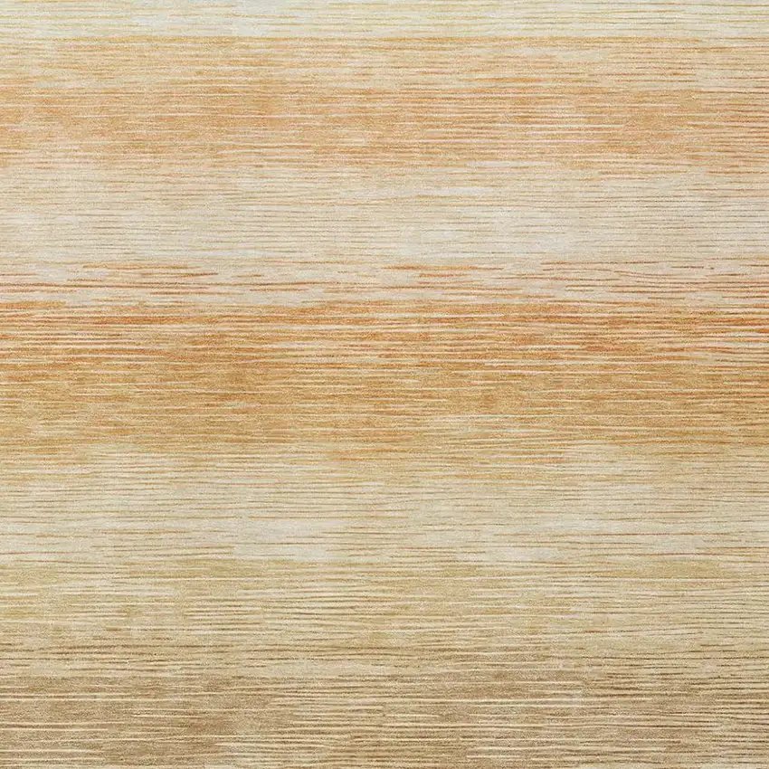 Copper And Orange Striped Washable Indoor Outdoor Area Rug Photo 2