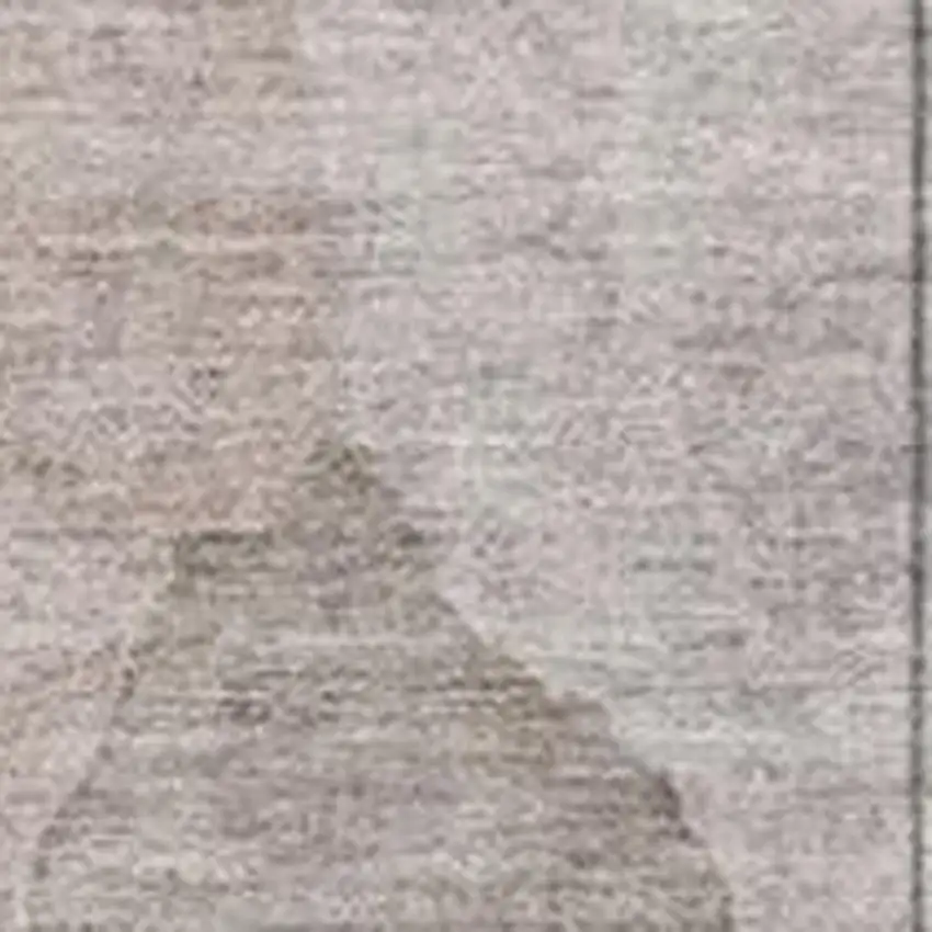 Copper And Pale Aqua Abstract Washable Indoor Outdoor Area Rug Photo 3