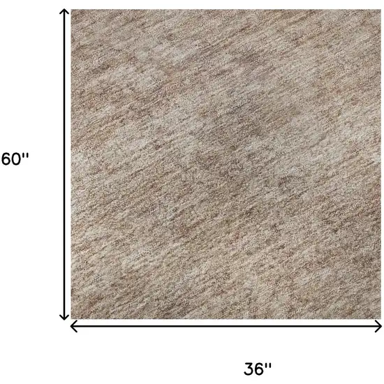 Copper And Rust Oriental Washable Area Rug With UV Protection Photo 9