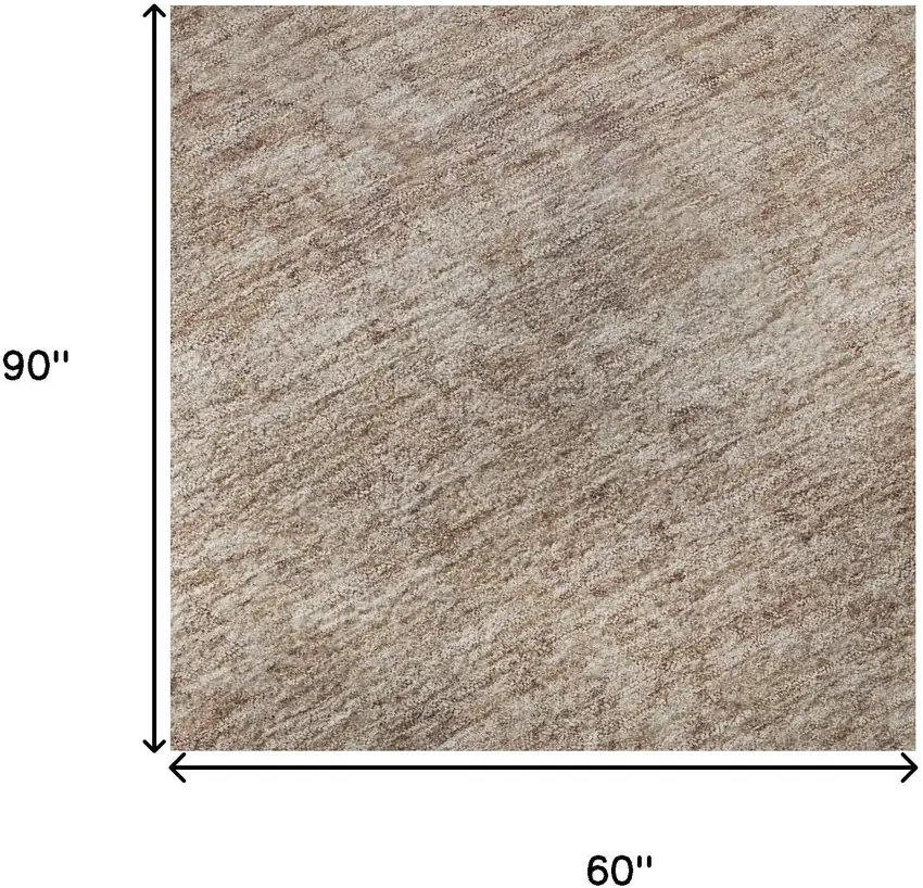 Copper And Rust Oriental Washable Area Rug With UV Protection Photo 9