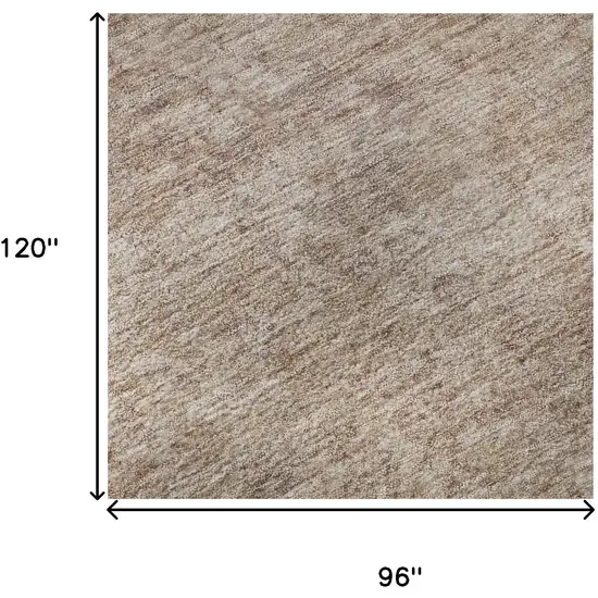 Copper And Rust Oriental Washable Area Rug With UV Protection Photo 8