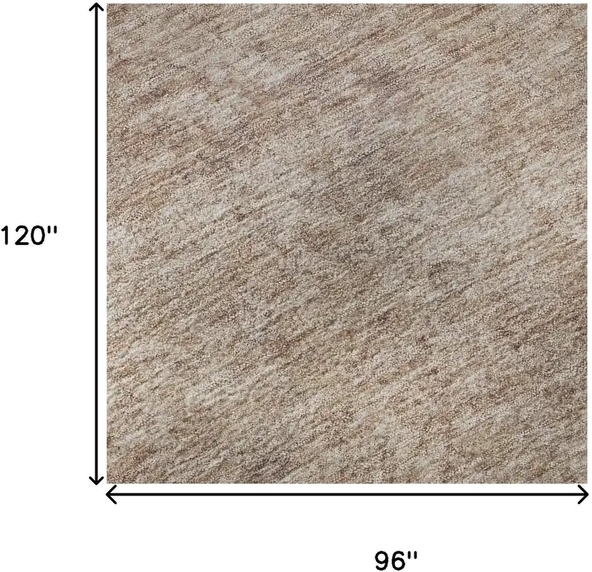 Copper And Rust Oriental Washable Area Rug With UV Protection Photo 8