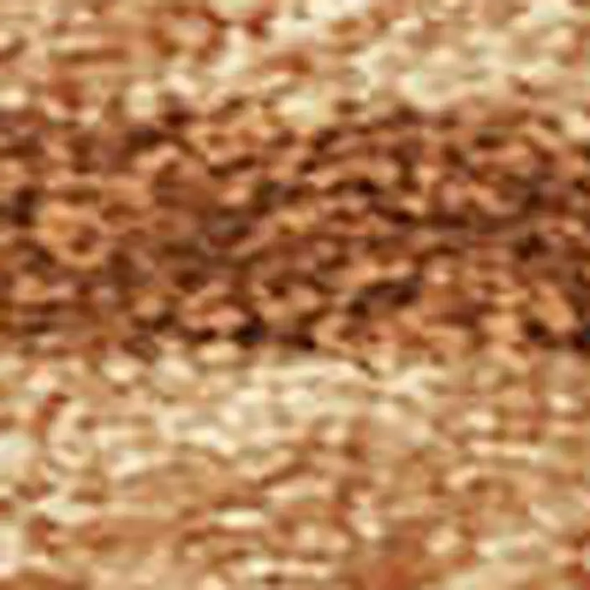 Copper Beige And Chocolate Botanical Leaves Washable Indoor Outdoor Area Rug Photo 3