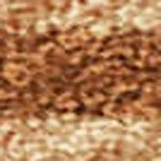 Copper Beige And Chocolate Botanical Leaves Washable Indoor Outdoor Area Rug Photo 2