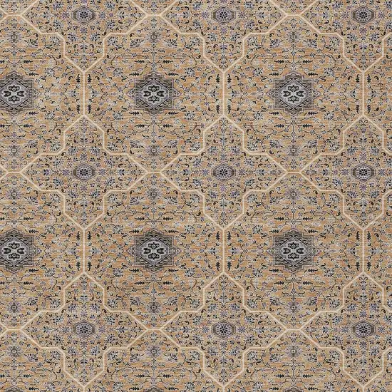 Copper Black And Brown Oriental Washable Indoor Outdoor Area Rug Photo 2