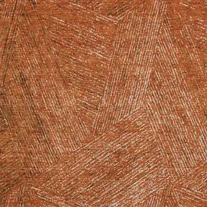 Photo of Copper Brown And Beige Abstract Washable Indoor Outdoor Area Rug