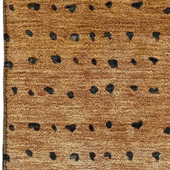 Copper Gray And Silver Abstract Washable Area Rug With UV Protection Photo 3