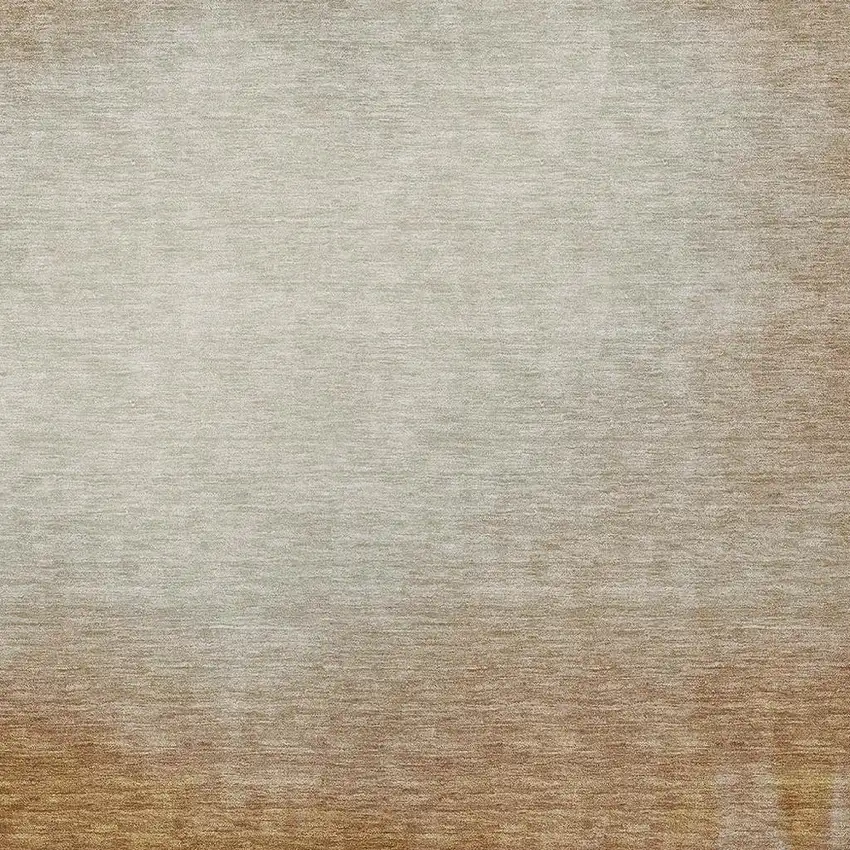 Copper Ivory And Chocolate Abstract Washable Indoor Outdoor Area Rug Photo 2