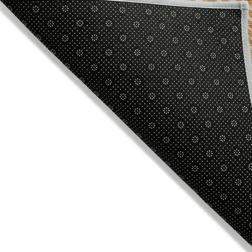 Copper Ivory And Gray Geometric Washable Indoor Outdoor Area Rug Photo 3