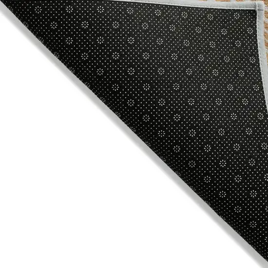 Copper Ivory And Gray Geometric Washable Indoor Outdoor Area Rug Photo 1